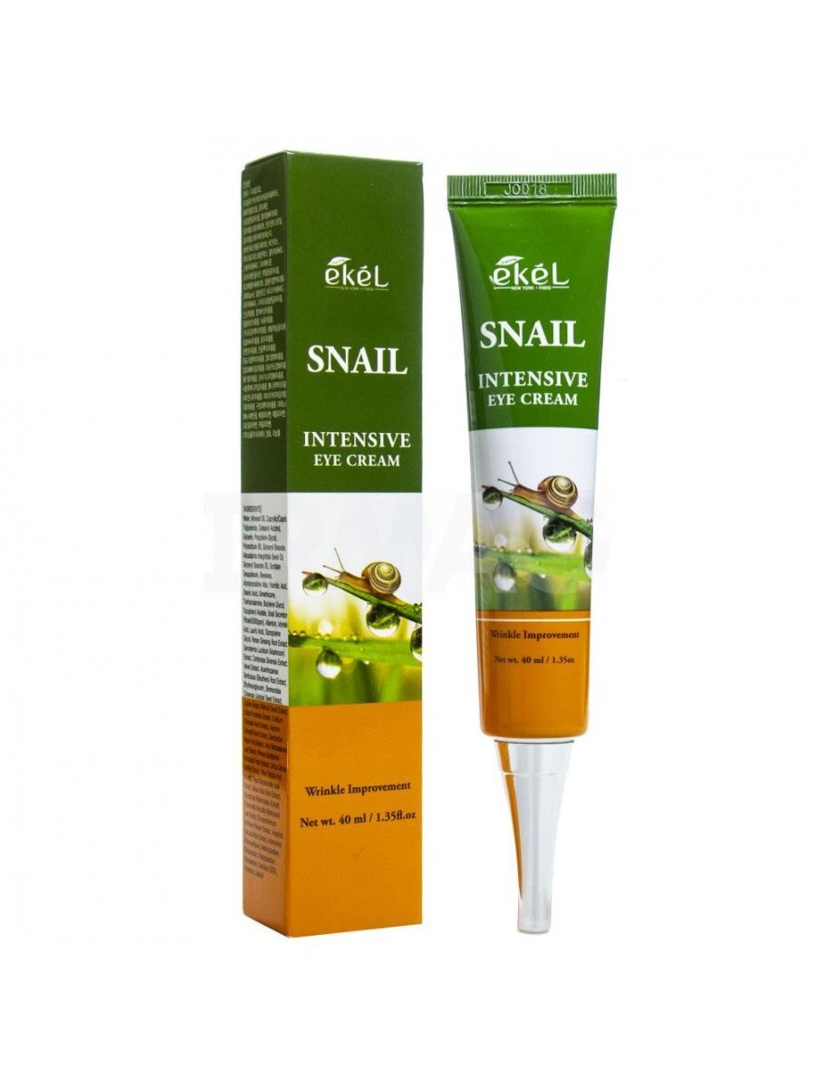 Snail eye cream. 518110 "Ekel" Eye Cream Snail крем для век с улиточным муцином 40 мл 1/200. [Ekel] крем для век с муцином улитки Snail Intensive Eye Cream, 40 мл.. Ekel Eye Cream Snail крем для век с улиточным муцином 40мл / 518110 275,00. Крем вокруг глаз Intensive Eye Cream 40ml (Ekel) улитка.