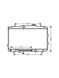 Радиатор системы охлаждения KIA SPECTRA 1.6 16V A T 06-09