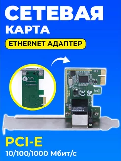 Сетевая карта Ethernet адаптер PCI-E 1000 Мбит с