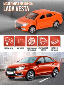 Коллекционная машинка металлическая модель Lada Vesta