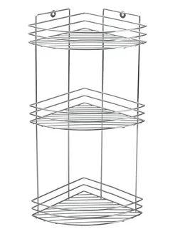 Полка для ванной 3-х ярусная, угловая