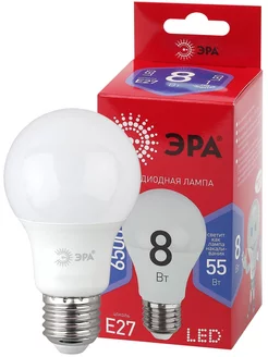 Лампа светодиодная LED smd A60- 8w-865-E27 R 6500К