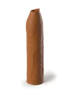 Кофейная насадка-удлинитель Uncut Silicone Penis Enhancer