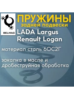 Пружины зад подв Ларгус, RENAULT DACIA (Logan MCV)