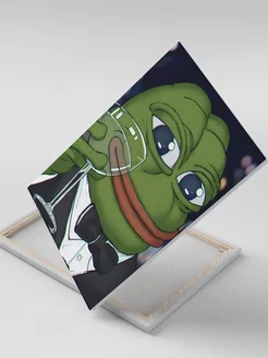 Картина Лягушонок Пепе Pepe the Frog Жабка Мем Арт