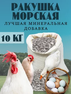 Ракушка для курей морская кормовая добавка 10 кг