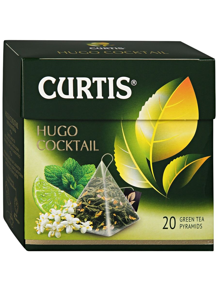 Curtis hugo. Чай Кертис Hugo Cocktail. Зеленый чай Кертис Hugo Cocktail. Чай Кертис зеленый в пирамидках. Чай Кертис зеленый Хуго коктейль.