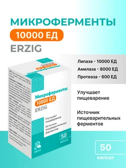 Микроферменты для пищеварения 10 000 ЕД №50