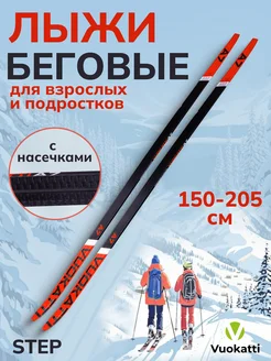 Беговые лыжи пластиковые Step Black Red