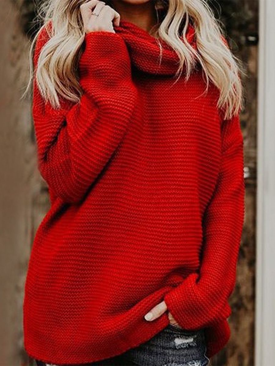 Sweater. Свитер женский. Красный свитер. Красный вязаный свитер. Теплый свитер.