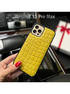 Чехол iPhone 15 Pro Max из натурально кожи