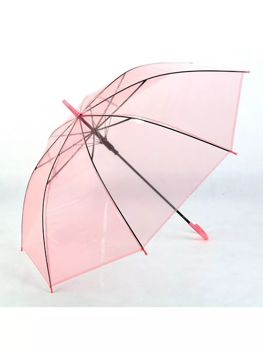 Зонт прозрачный (черный)