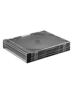 Бокс для CD диска CD Slim BOX 5 мм, 5 штук, черный