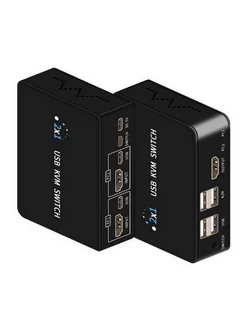 KVM HDMI переключатель 2х1 поддержка 4K60Hz + 2USB порта