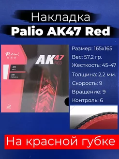 Накладка AK47 Red (черная, толщина 2.2, 45-47)