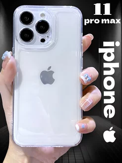 чехол на iphone 11 pro max прозрачный силиконовый квадратный