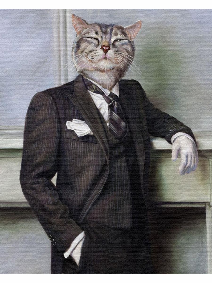 Никас Сафронов портрет кота