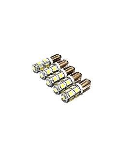 Автолампа T4 Led 9 SMD 24В белый 5 шт