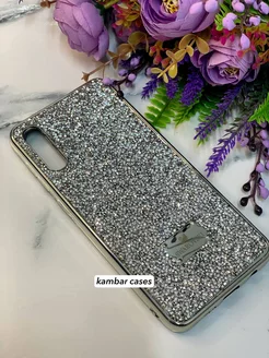 Блестящий с кристаллами чехол на Samsung A50 Swarovski