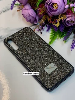 Блестящий с кристаллами чехол на Samsung A50 Swarovski