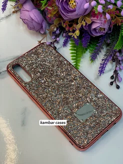 Блестящий с кристаллами чехол на Samsung A50 Swarovski