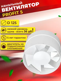 Вентилятор канальный 125 мм PROFIT 5