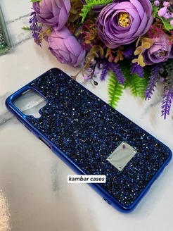 Блестящий с кристаллами чехол на Samsung A22 4G Swarovski