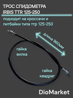 трос спидометра Ирбис ТТР 125-250 Гайка квадрат-гайка вилка