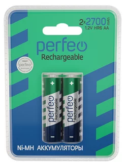 Ni-Mh аккумуляторы HR6 AA 2700mAh на блистере, 2шт, 1.2V