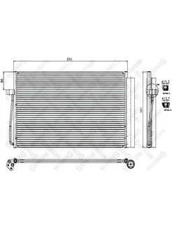 Радиатор кондиционера БМВ 1045404SX