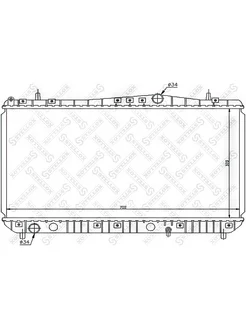 Радиатор охлаждения основной ШЕВРОЛЕ 1025688SX