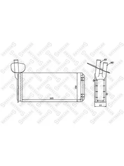 Радиатор печки (для авто без кондиционера) ФОЛЬКСВАГЕН