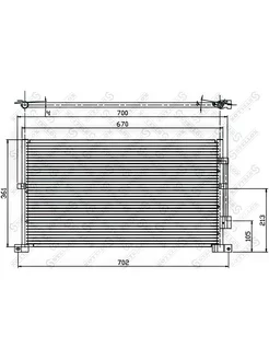 Радиатор кондиционера ФОРД 1045218SX
