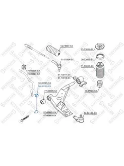Стойка стабилизатора передняя правая ШЕВРОЛЕ 5600196SX