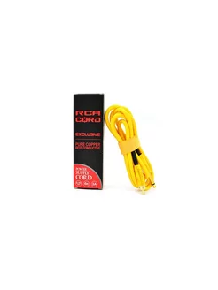 Силиконовый клипкорд RCA Premium Желтый