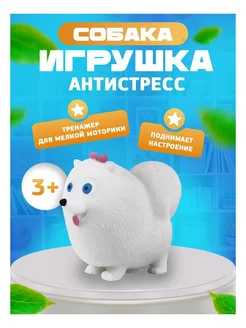 Игрушка-антистресс Пудель белый