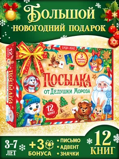 Новогодний набор книг 12 шт + 3 подарка