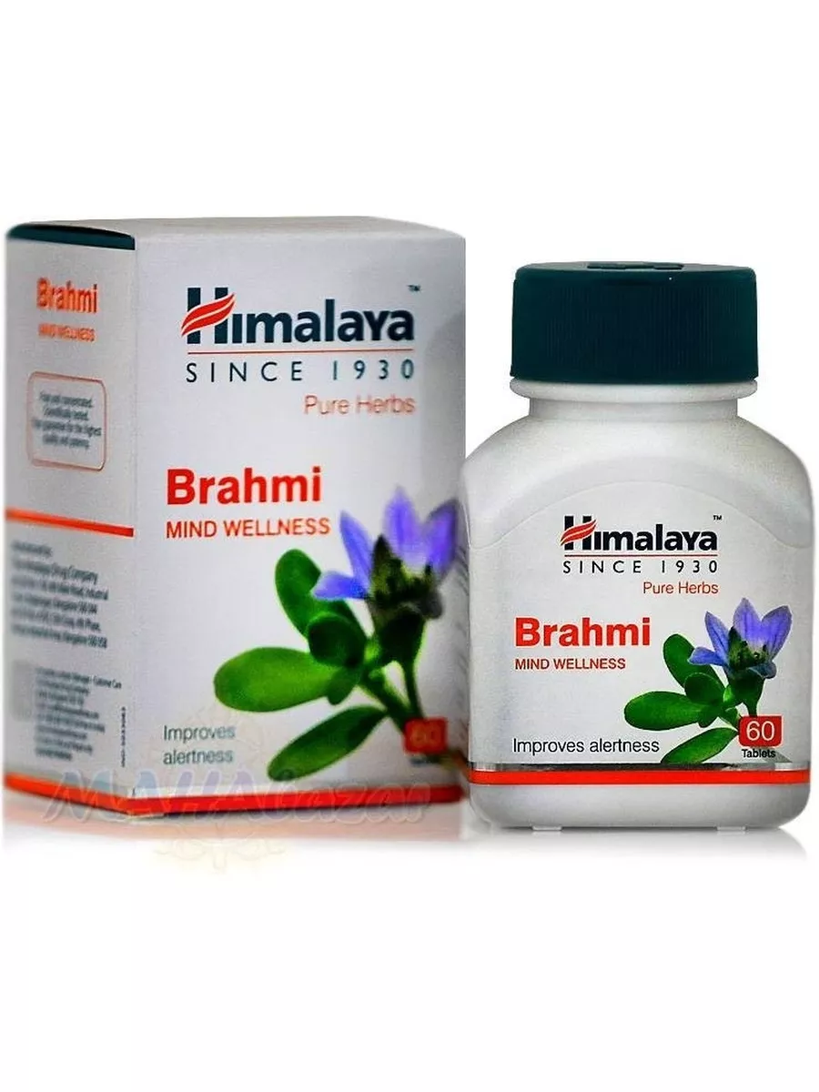 Brahmi (Брами) для улучшения работы мозга, 60 таблеток Himalaya Herbals  179038560 купить за 333 ₽ в интернет-магазине Wildberries