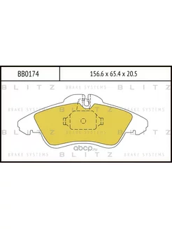 Тормозные колодки передние MERCEDES Sprinter Vito W638 96-