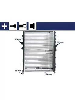 Радиатор охлаждения двигателя CITROEN C4 PEUGEOT 307