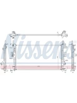 Радиатор охлаждения двигателя FORD Focus III 2011-