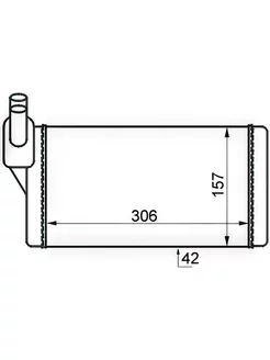 Радиатор отопителя салона Volkswagen T4 90-03