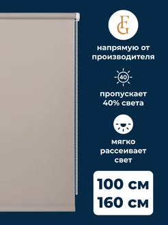 Штора рулонная Easy 100х160 см на окно