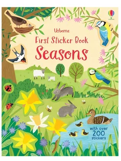 Детские наклейки Usborne First Sticker Book Seasons