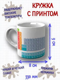 Кружка Таблица Менделеева Химия