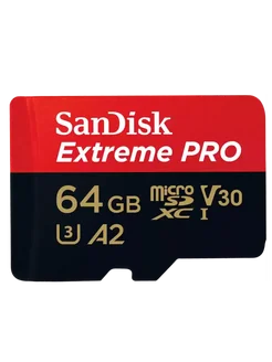 Карта памяти Extreme Pro 64 Гб microSDXC