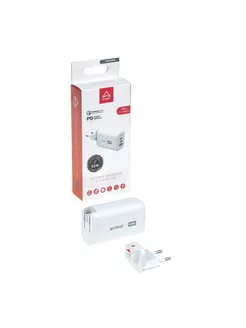 Сетевое зарядное устройство GAN 65W USB-A, 2 x Type-C