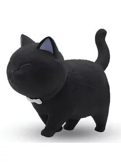 Фигурка Кот Cat (9см) #9 черный