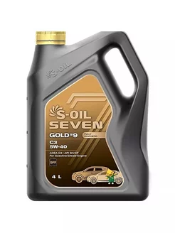 Масло S-OIL GOLD #9 5W40 C3 SN CF ( 4л) синт