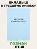 Вкладыш в трудовую книжку РФ бренд Гознак продавец Продавец № 96971